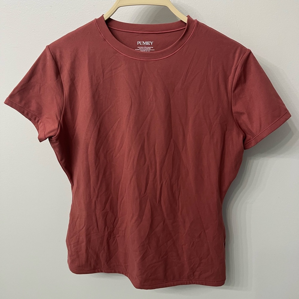 PUMIEY Women’s Short Sleeve Crewneck